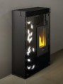 Stufa a pellet Cadel modello Asia le foglie si possono accendere Kw 7,5